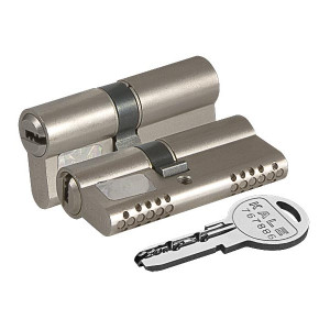 Цилиндровый механизм Kale kilit (Кале килит) 164 OBS SNE/80 (35+10+35) mm никель 5 кл.