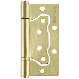 Петля универсальная Fuaro (Фуаро) без врезки 500-2BB/BL 100x2,5 SB (мат. золото) БЛИСТЕР