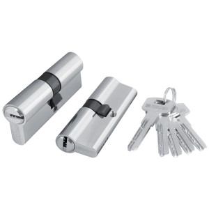 Цилиндровый механизм Fuaro (Фуаро) 200 ZA 90 mm (40+10+40) CP хром 5 кл.