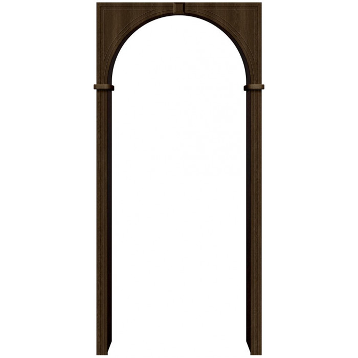 Арочная межкомнатная дверь Бравo Dark Barnwood