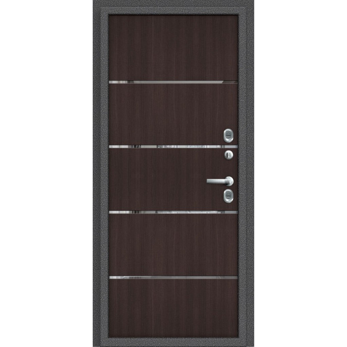 Входная дверь Термо 204 Антик Серебро/Wenge Veralinga