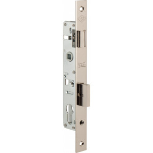 Корпус узкопрофильного Kale kilit (Кале килит) замка с защёлкой 153 (20 mm) w/b (никель)