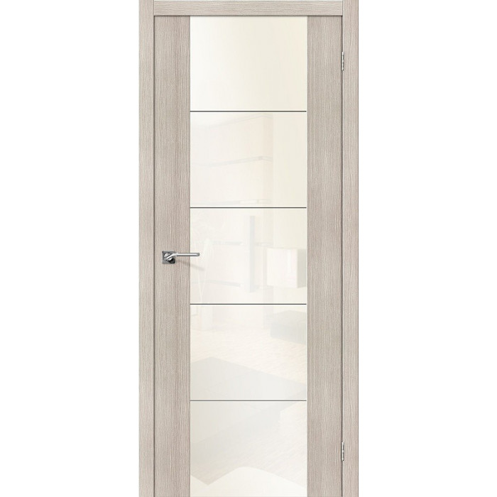 Межкомнатная дверь V4 WР Cappuccino Veralinga White Pearl