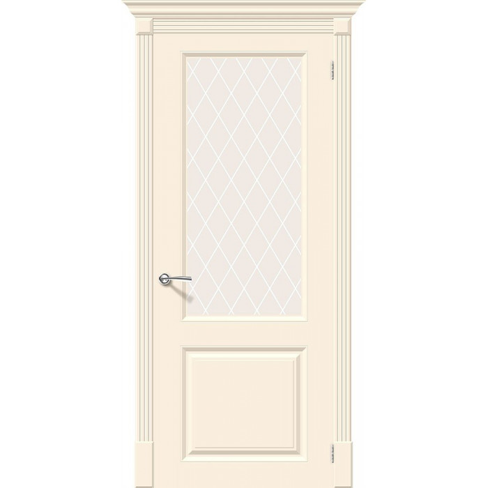 Межкомнатная дверь Скинни-13 Cream White Сrystal